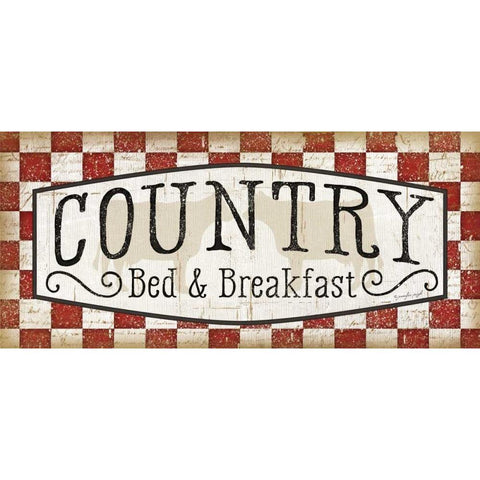 Country White Modern Wood Framed Art Print by Pugh, Jennifer