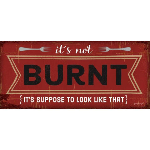 Its Not Burnt Gold Ornate Wood Framed Art Print with Double Matting by Pugh, Jennifer