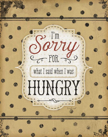 Im Sorry for What I Said White Modern Wood Framed Art Print with Double Matting by Pugh, Jennifer