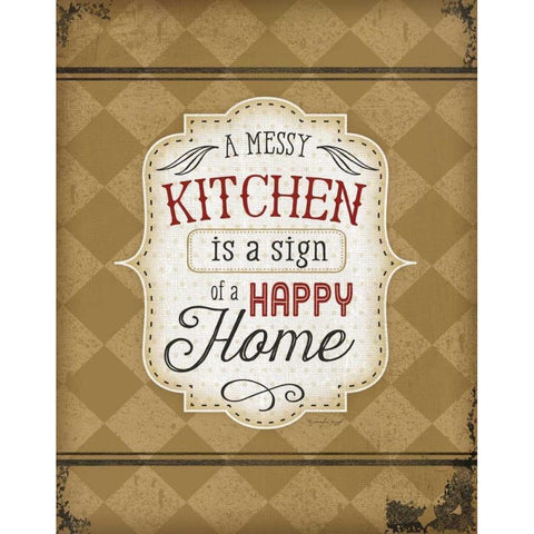 A Messy Kitchen Black Modern Wood Framed Art Print with Double Matting by Pugh, Jennifer