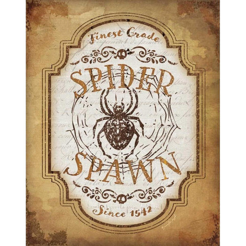 Spider Spawn White Modern Wood Framed Art Print by Pugh, Jennifer