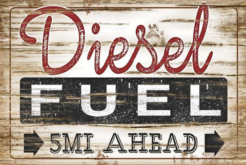 Diesel Fuel Black Ornate Wood Framed Art Print with Double Matting by Pugh, Jennifer