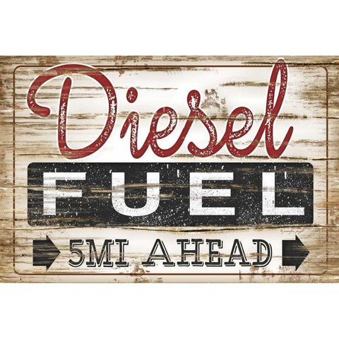 Diesel Fuel Gold Ornate Wood Framed Art Print with Double Matting by Pugh, Jennifer