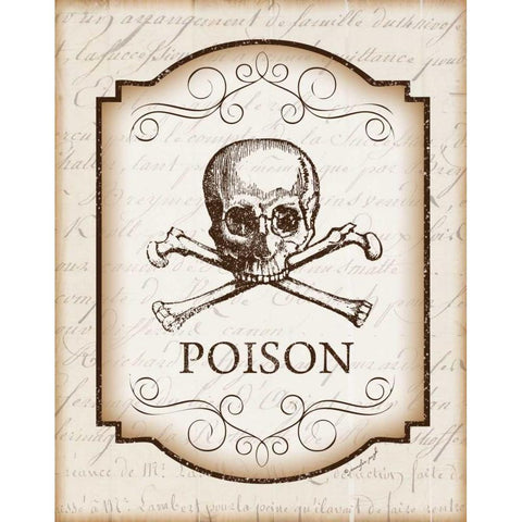 Poison Black Modern Wood Framed Art Print with Double Matting by Pugh, Jennifer