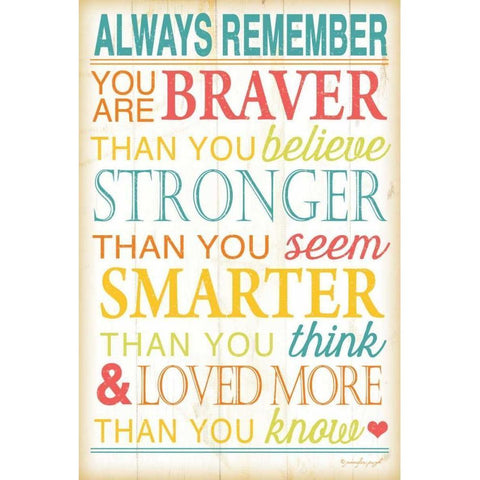 Always Remember Black Modern Wood Framed Art Print by Pugh, Jennifer