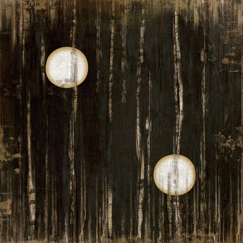 Black Two Black Modern Wood Framed Art Print with Double Matting by Pugh, Jennifer