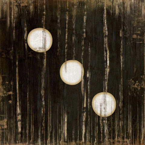 Black Three Gold Ornate Wood Framed Art Print with Double Matting by Pugh, Jennifer