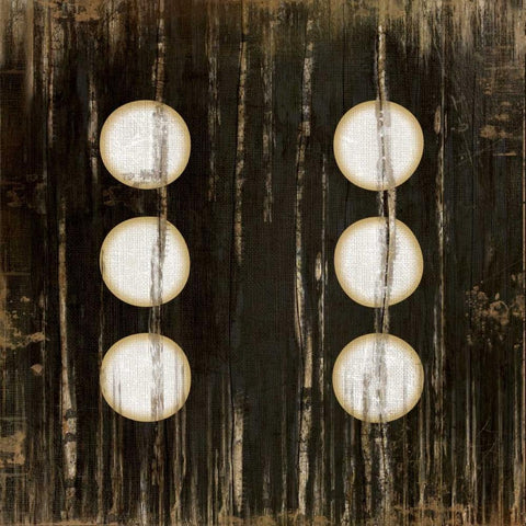 Black Six Black Ornate Wood Framed Art Print with Double Matting by Pugh, Jennifer