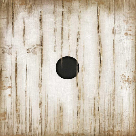 White One Black Modern Wood Framed Art Print with Double Matting by Pugh, Jennifer