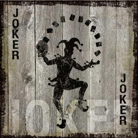 Joker White Modern Wood Framed Art Print with Double Matting by Pugh, Jennifer