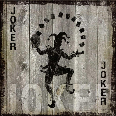 Joker Black Ornate Wood Framed Art Print with Double Matting by Pugh, Jennifer
