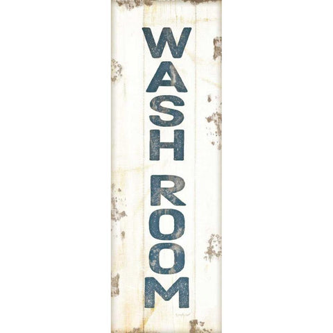 Wash Room Gold Ornate Wood Framed Art Print with Double Matting by Pugh, Jennifer