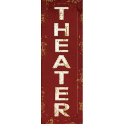 Theater Black Modern Wood Framed Art Print with Double Matting by Pugh, Jennifer