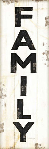 Family Black Ornate Wood Framed Art Print with Double Matting by Pugh, Jennifer