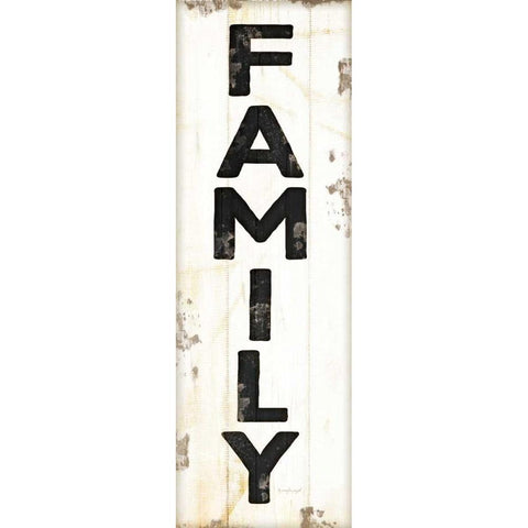 Family Black Modern Wood Framed Art Print by Pugh, Jennifer