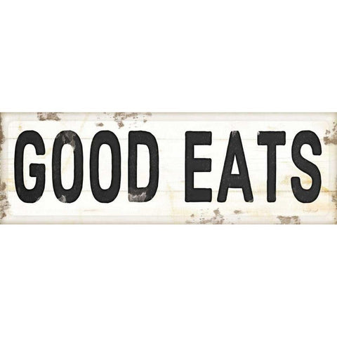 Good Eats Black Modern Wood Framed Art Print with Double Matting by Pugh, Jennifer