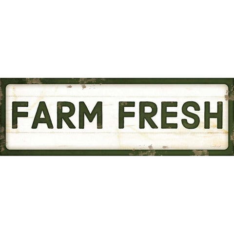 Farm Fresh Black Modern Wood Framed Art Print with Double Matting by Pugh, Jennifer