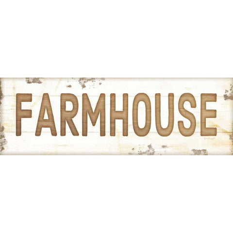 Farmhouse White Modern Wood Framed Art Print by Pugh, Jennifer
