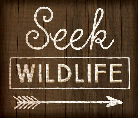 Seek Wildlife Black Ornate Wood Framed Art Print with Double Matting by Pugh, Jennifer