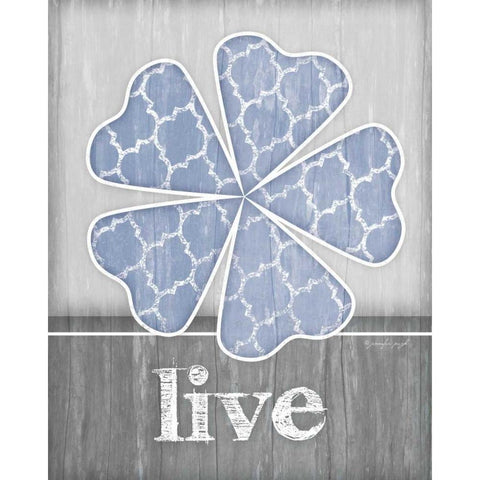 Live Flower Black Modern Wood Framed Art Print with Double Matting by Pugh, Jennifer