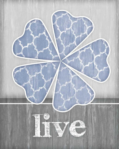 Live Flower White Modern Wood Framed Art Print with Double Matting by Pugh, Jennifer