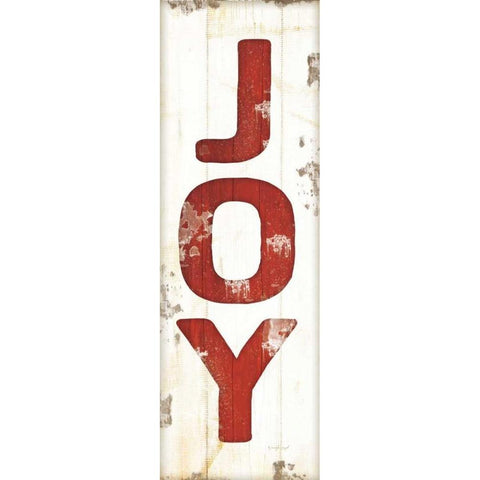 Joy Christmas Black Modern Wood Framed Art Print by Pugh, Jennifer