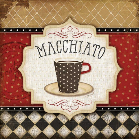 Macchiato Gold Ornate Wood Framed Art Print with Double Matting by Pugh, Jennifer