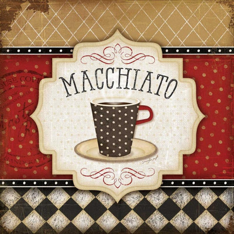 Macchiato White Modern Wood Framed Art Print with Double Matting by Pugh, Jennifer