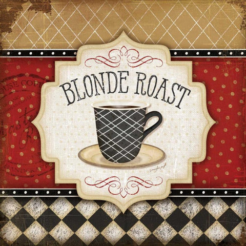 Blonde Roast Black Ornate Wood Framed Art Print with Double Matting by Pugh, Jennifer