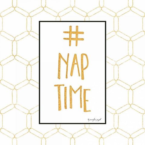 #NAP Time Black Modern Wood Framed Art Print with Double Matting by Pugh, Jennifer