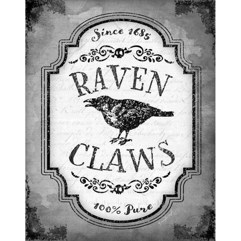 Raven Claws Gold Ornate Wood Framed Art Print with Double Matting by Pugh, Jennifer