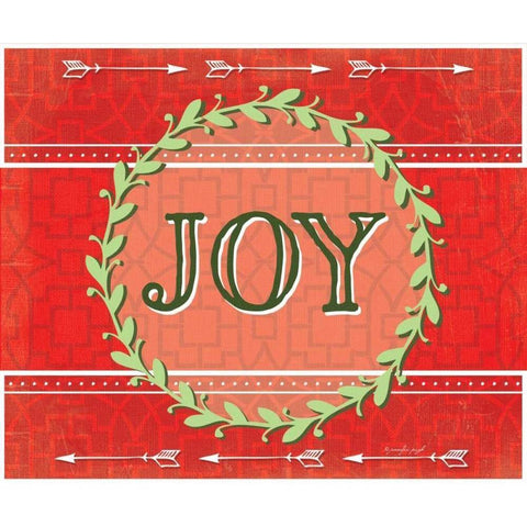 Joy White Modern Wood Framed Art Print by Pugh, Jennifer