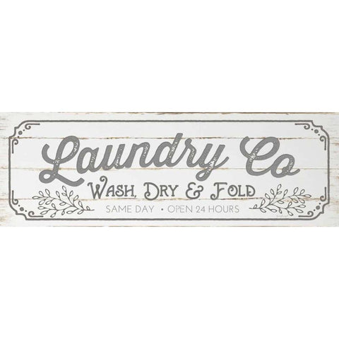 Laundry Co - Gray White Modern Wood Framed Art Print by Pugh, Jennifer