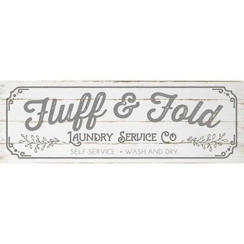 Fluff and Fold - Gray Gold Ornate Wood Framed Art Print with Double Matting by Pugh, Jennifer