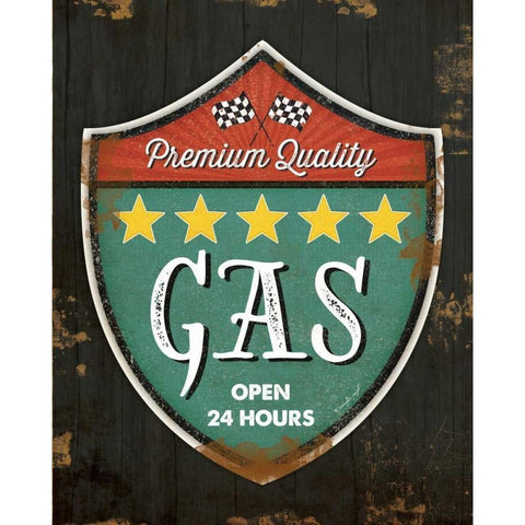 Premium Gas Gold Ornate Wood Framed Art Print with Double Matting by Pugh, Jennifer