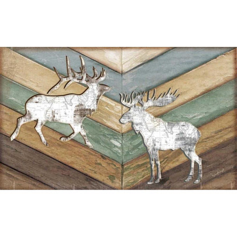 Lodge Gold Ornate Wood Framed Art Print with Double Matting by Pugh, Jennifer