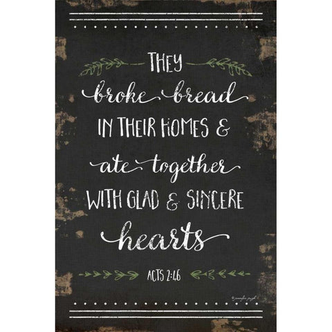 They Broke Bread I Gold Ornate Wood Framed Art Print with Double Matting by Pugh, Jennifer