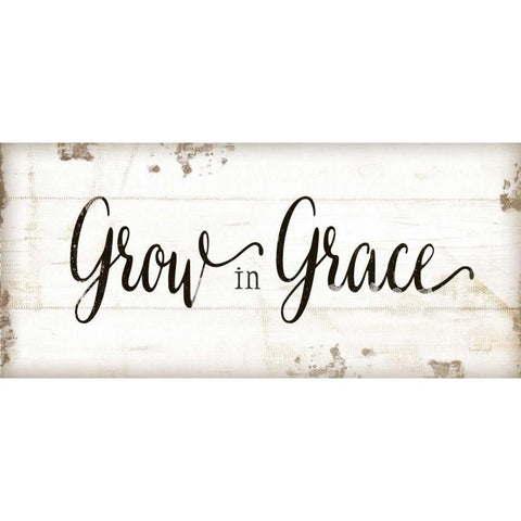 Grow in Grace Black Modern Wood Framed Art Print with Double Matting by Pugh, Jennifer