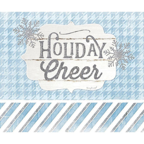 Holiday Cheer White Modern Wood Framed Art Print by Pugh, Jennifer