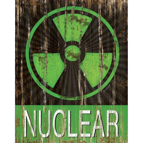 Nuclear Black Modern Wood Framed Art Print by Pugh, Jennifer