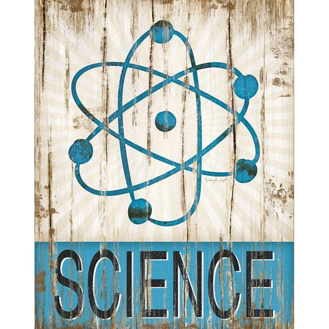 Science Gold Ornate Wood Framed Art Print with Double Matting by Pugh, Jennifer