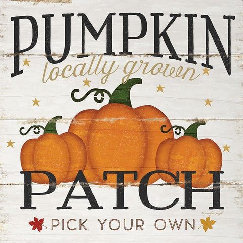 Pumpkin Patch Black Ornate Wood Framed Art Print with Double Matting by Pugh, Jennifer