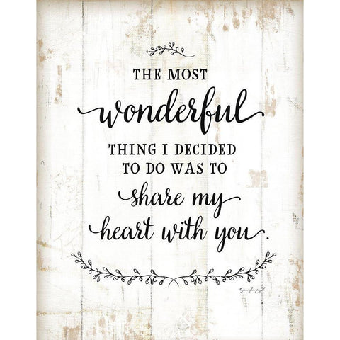 The Most Wonderful Things Gold Ornate Wood Framed Art Print with Double Matting by Pugh, Jennifer