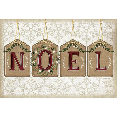 Noel Gold Ornate Wood Framed Art Print with Double Matting by Pugh, Jennifer