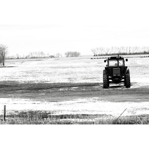 Tractor II Gold Ornate Wood Framed Art Print with Double Matting by Pugh, Jennifer