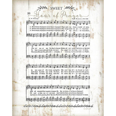 Sweet Hour of Prayer Black Modern Wood Framed Art Print with Double Matting by Pugh, Jennifer