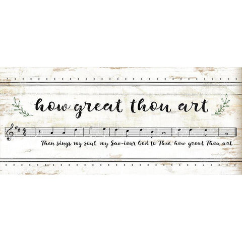 How Great Thou Art Gold Ornate Wood Framed Art Print with Double Matting by Pugh, Jennifer