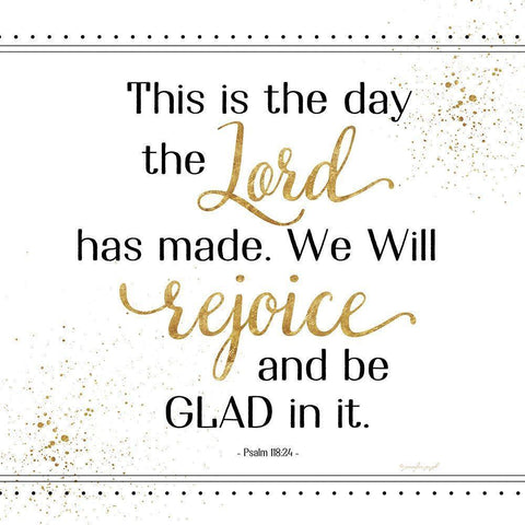 Rejoice and Be Glad Gold Ornate Wood Framed Art Print with Double Matting by Pugh, Jennifer