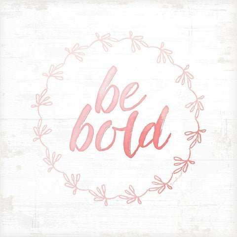 Be Bold Gold Ornate Wood Framed Art Print with Double Matting by Pugh, Jennifer