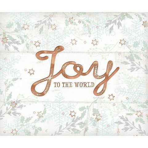 Joy Black Modern Wood Framed Art Print with Double Matting by Pugh, Jennifer